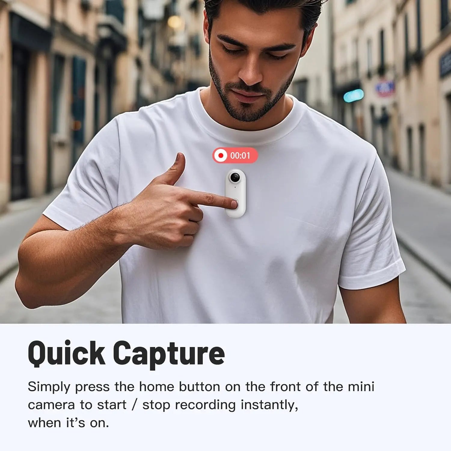 NeckCam HD - The Ultimate Hands-Free Magnetic Camera for Effortless Filming!